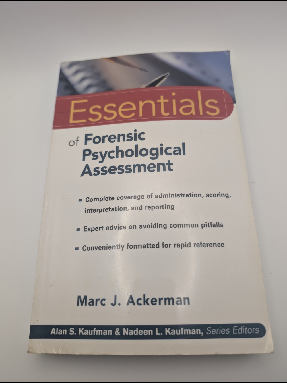 Essentials of Forensic Psychological Assessment By: Marc J. Ackerman, paperback